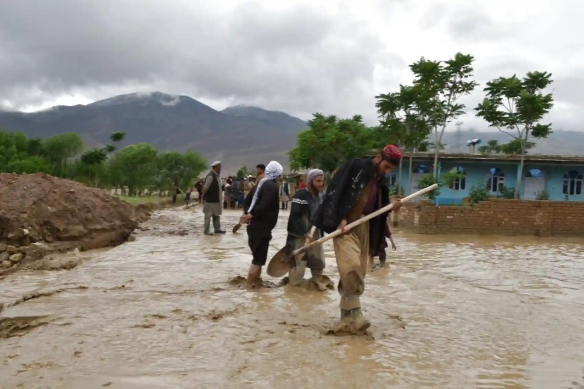 A heavy flood occurred in the north of Afghanistan