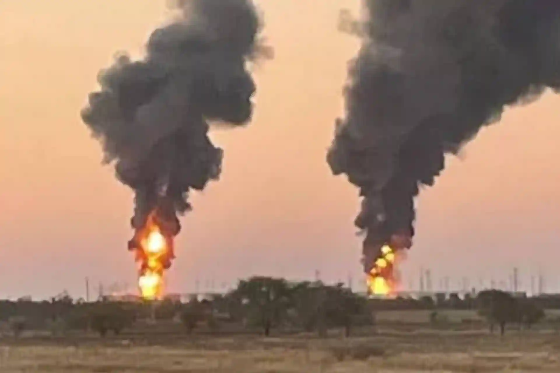 Russia and Ukraine have caused huge fires on each other's territory