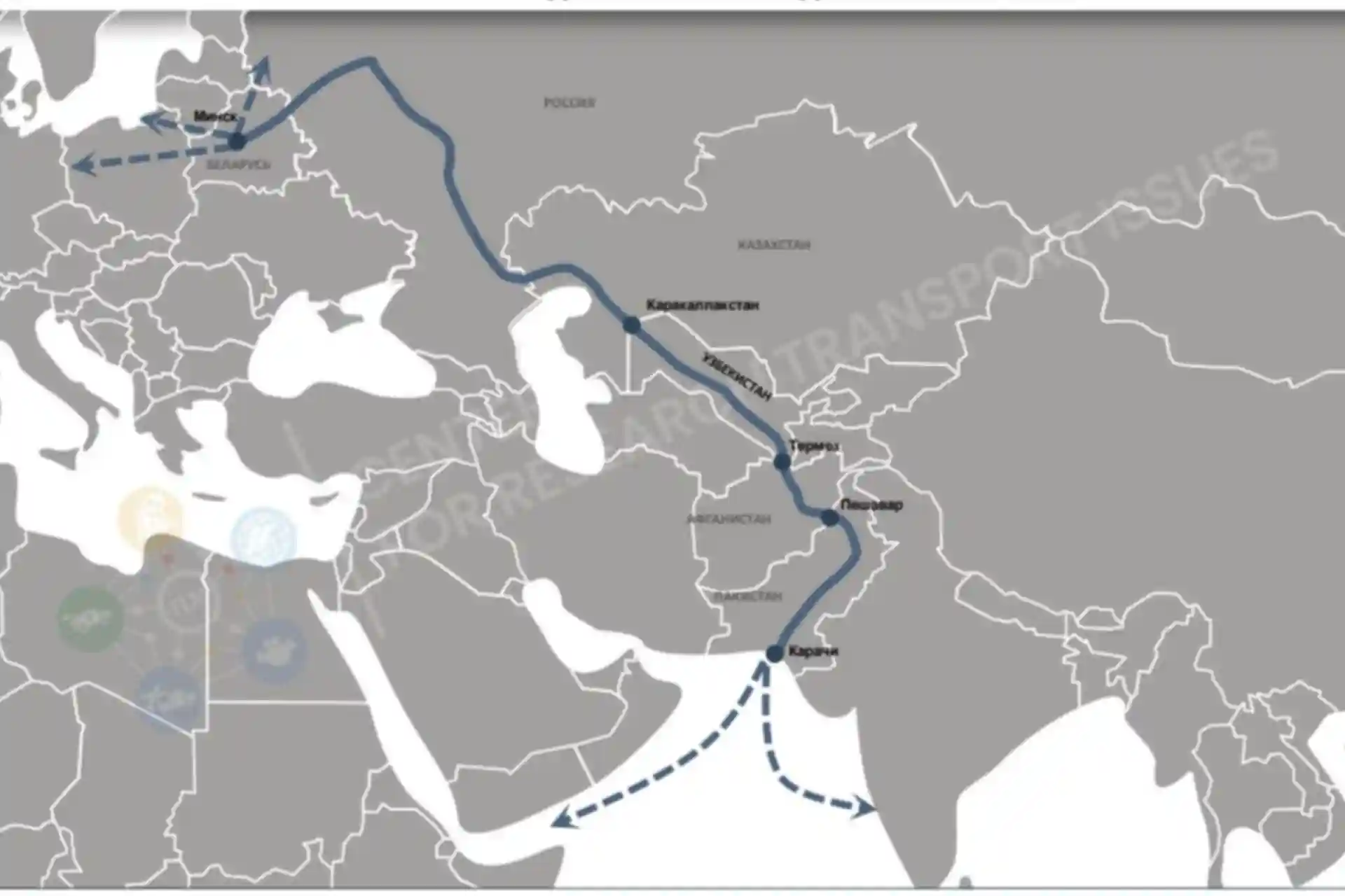 Покистон Беларусдан Ҳинд океани портларига уланадиган янги транспорт йўлагига қўшилди