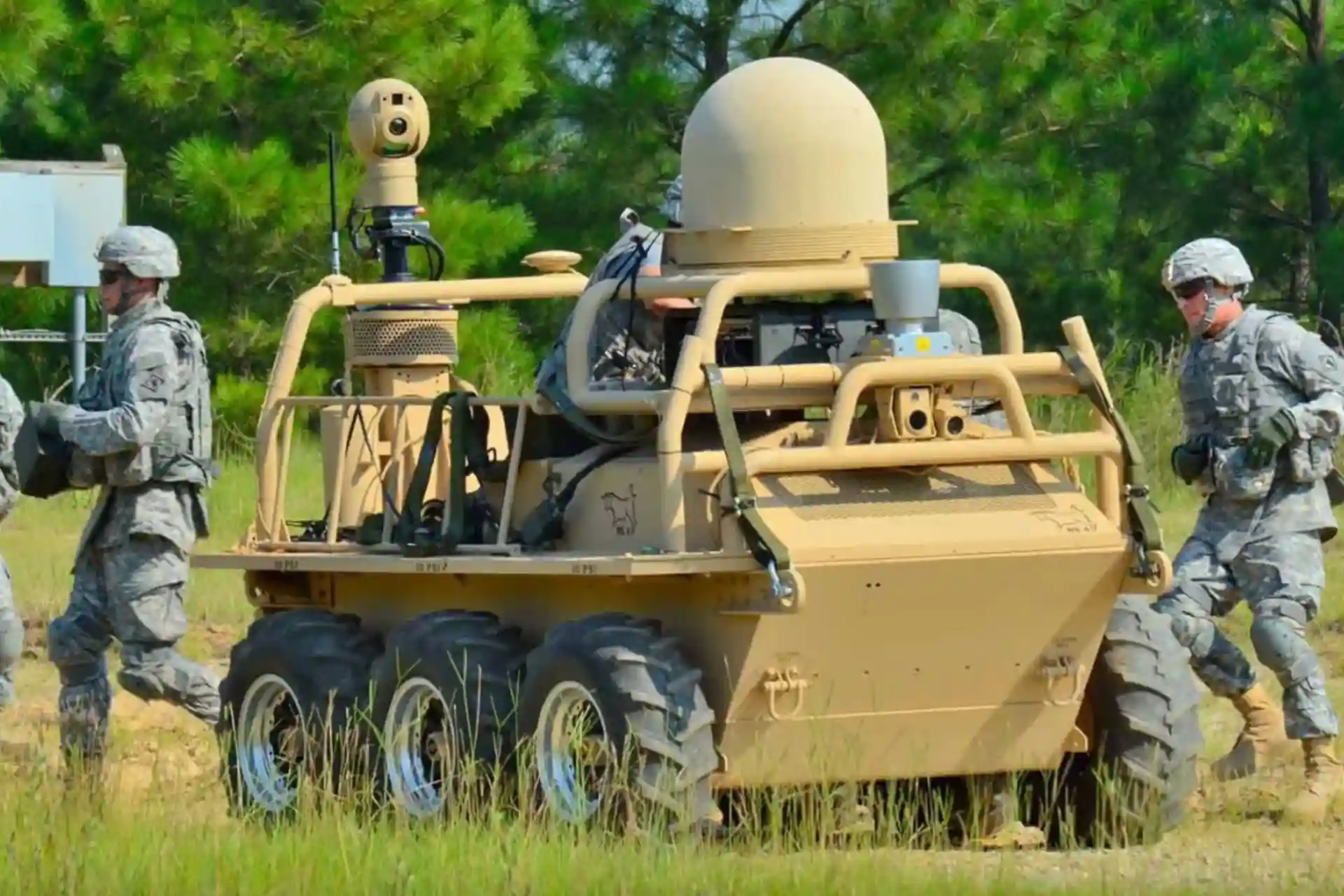 For the first time in history, robots participated in military exercises alongside soldiers