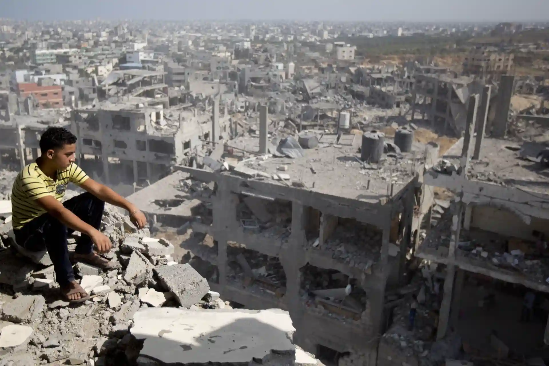 What was destroyed as a result of Israel's attacks on the Gaza Strip?