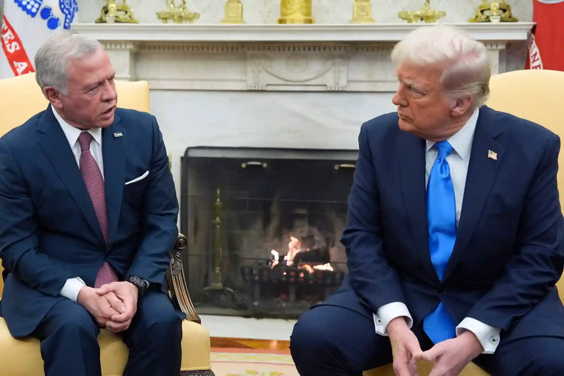 Трамп ва Иордания қироли Фаластин бўйича музокара ўтказди