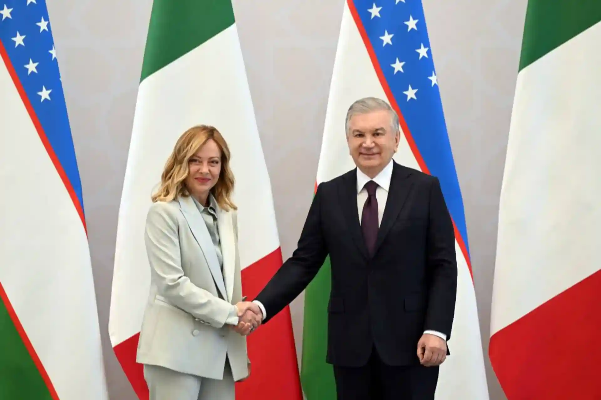 Negotiations were held with the participation of Mirziyoyev and George Meloni