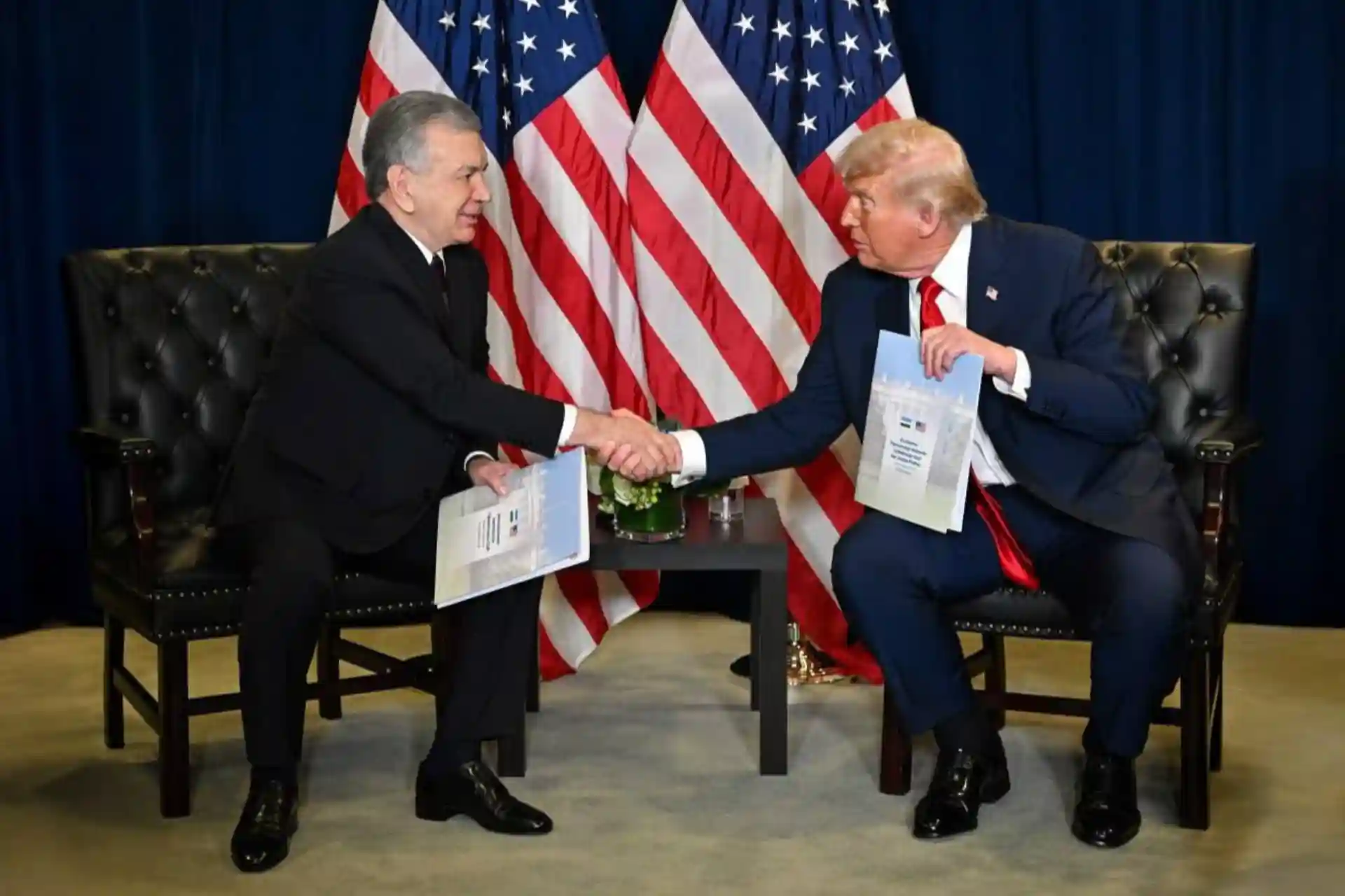 Мирзиёев ва Трамп Нью-Йоркда учрашди